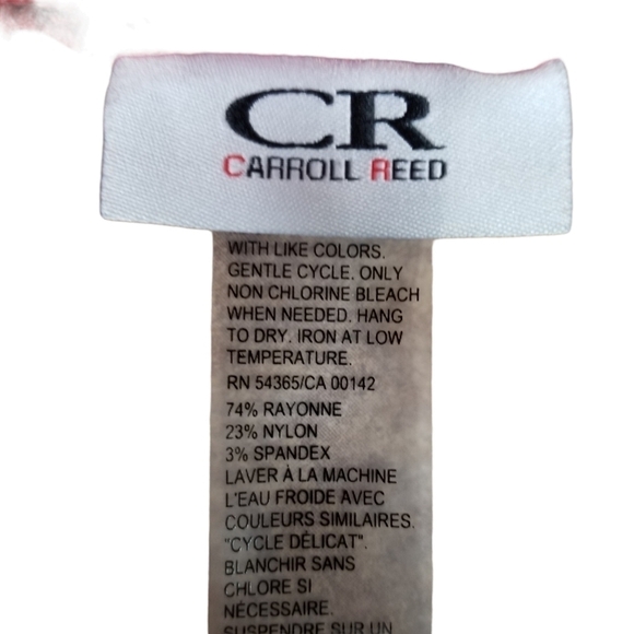 Carroll Reed Sz.8 Red Stretch Classic Capri Pants Casual Laid Back Modern Chic - Picture 7 of 8